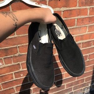 Black slip on vans